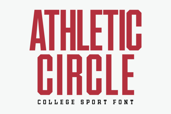 Athletic Circle: The Bold Font for Dynamic Designs