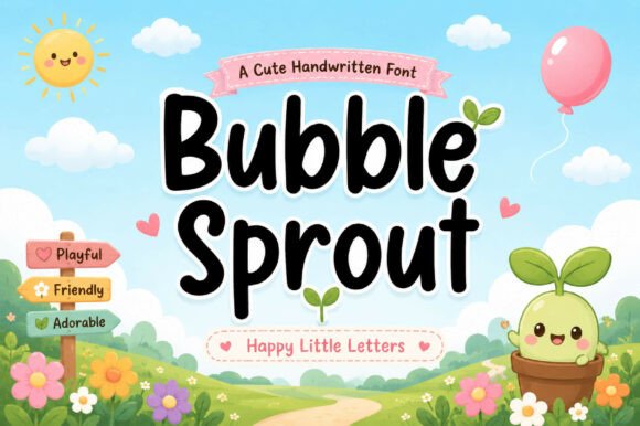 Bubble Sprout: A Handwritten Font Full of Charm