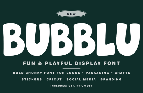 Bubblu: The Playful Display Font for Modern Design