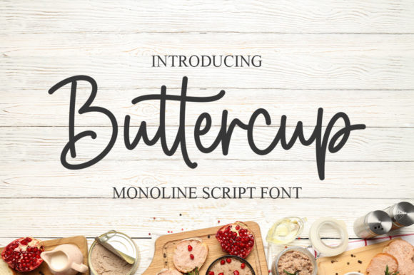 Buttercup: The Sweet, Flowing Script for Elegant Design
