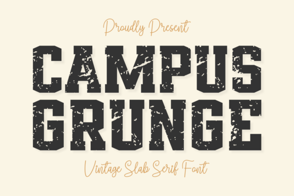 Campus Grunge: A Bold Serif for Authentic Design