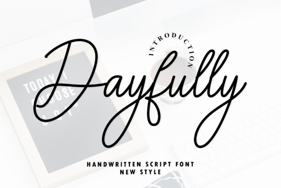 Dayfully: An Elegant Handwritten Script Font