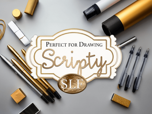 Discover Scripty: Elegant Single-Line Font for Foiling & Crafting