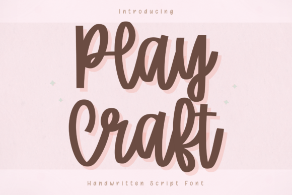 Discover the Fun and Flow of Play Craft Font