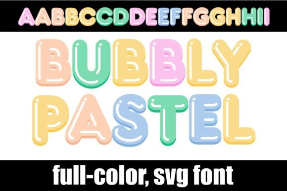Discover the Playful Charm of Bubbly Pastel Typography