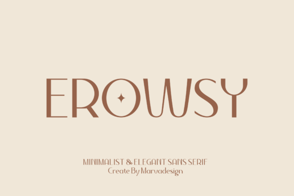 Erowsy: A Modern Sans Serif with Graceful Elegance