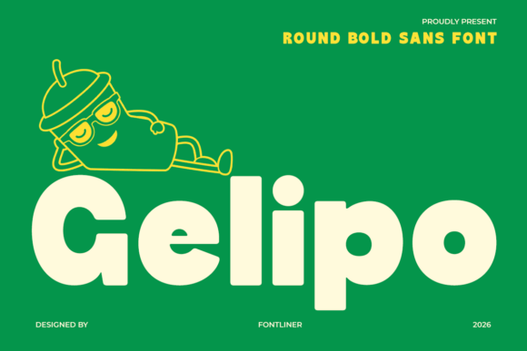 Gelipo: A Playful Font for Food and Beverage Branding