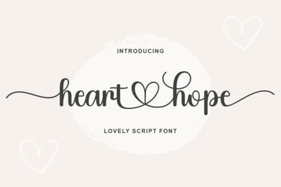 Heart Hope Font: Elegant Script for Weddings & Branding