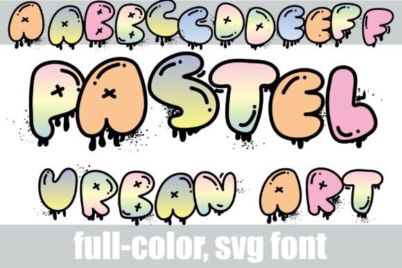 Pastel Urban Art: A Dreamy Font for Street Style