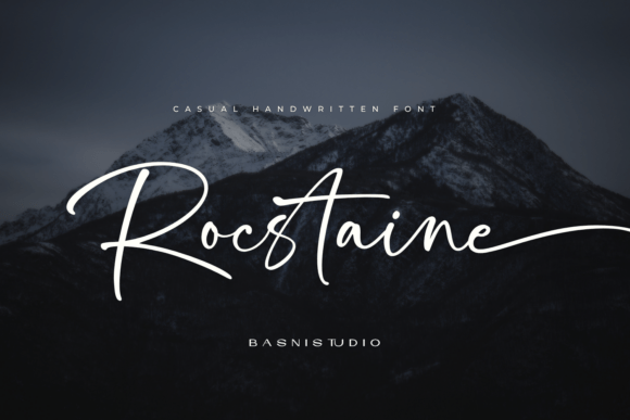 Rocstaine Handwritten: An Elegant Script Typeface