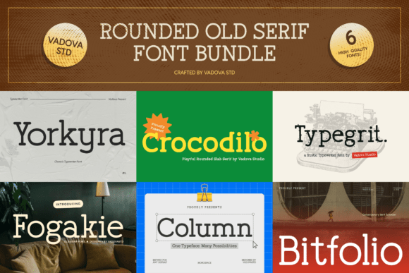 Rounded Old Serif Font Bundle: Vintage Charm