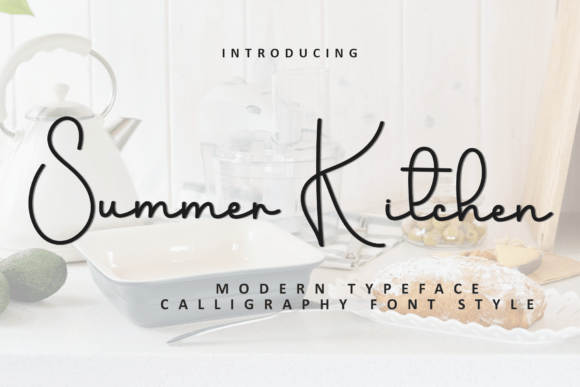 Summer Kitchen: A Unique Font for Creative Projects