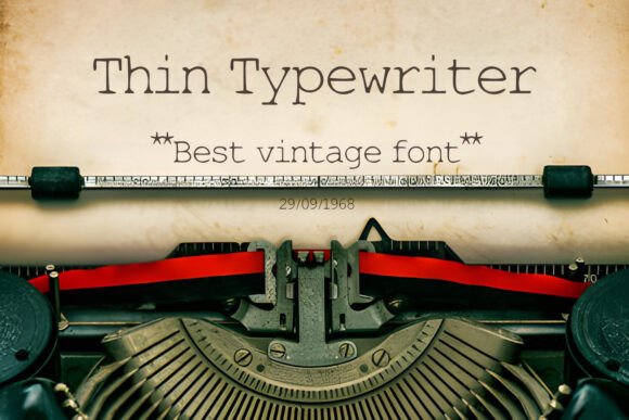 Thin Typewriter: A Vintage Font for Modern Design